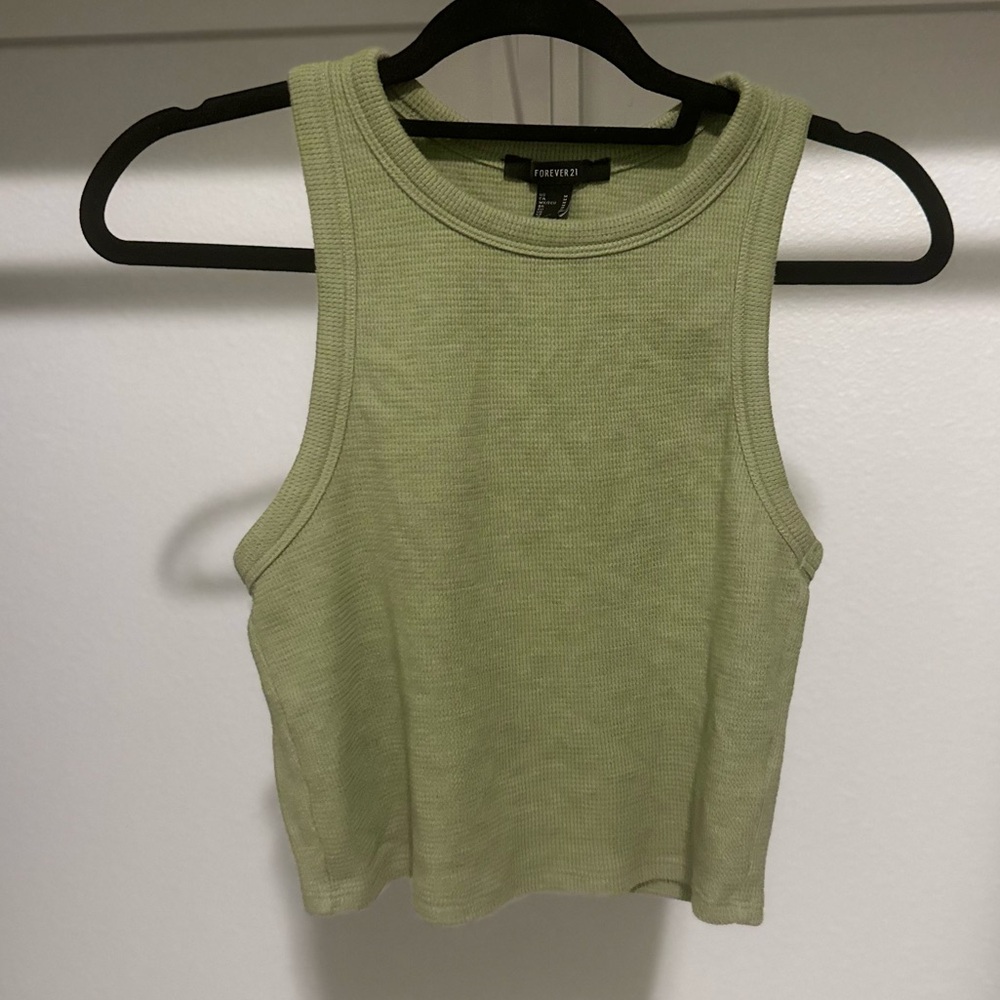 Forever 21 Sage Green Crop Top